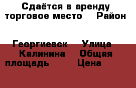 Сдаётся в аренду торговое место  › Район ­ Георгиевск  › Улица ­ Калинина  › Общая площадь ­ 10 › Цена ­ 7 000 - Ставропольский край Недвижимость » Помещения аренда   